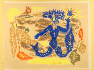 Vente aux enchères Jean LURCAT 'Composition' Epreuve d'artiste numérotée 3/25 (petits acc