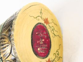 Grande statue en ivoire polychrome, représentant une déesse du printem