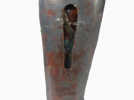 Important groupe en bronze et émaux champlevés représentant la divinit