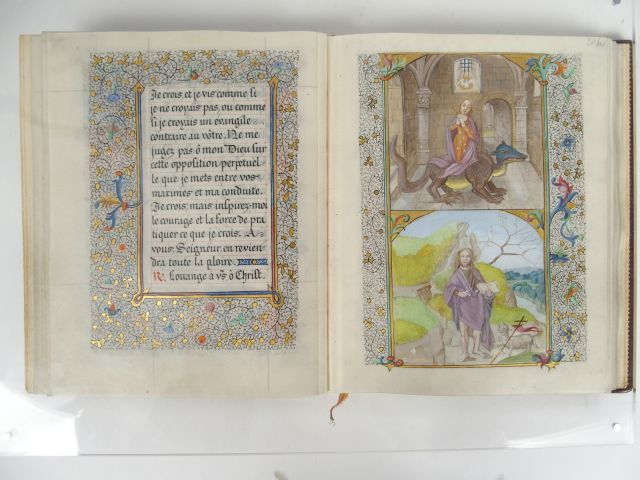 MANUSCRIT ENLUMINÉ milieu XIXe s. Missel et Messe de mariage. Manuscri