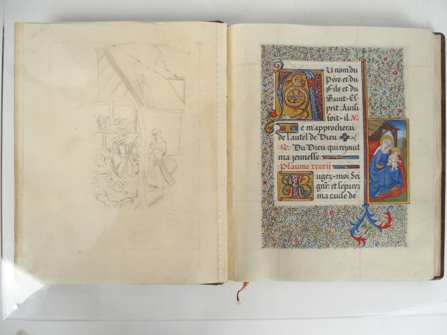 MANUSCRIT ENLUMINÉ milieu XIXe s. Missel et Messe de mariage. Manuscri