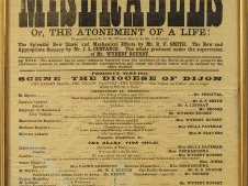 HUGO. Les Misérables. AFFICHE. Théâtre Royal Guernsey. Lessee and Mana