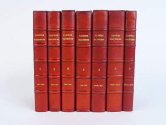 Vente aux enchères RACINE. CAHIERS raciniens, publiés par la Société Racinienne. De 1957 