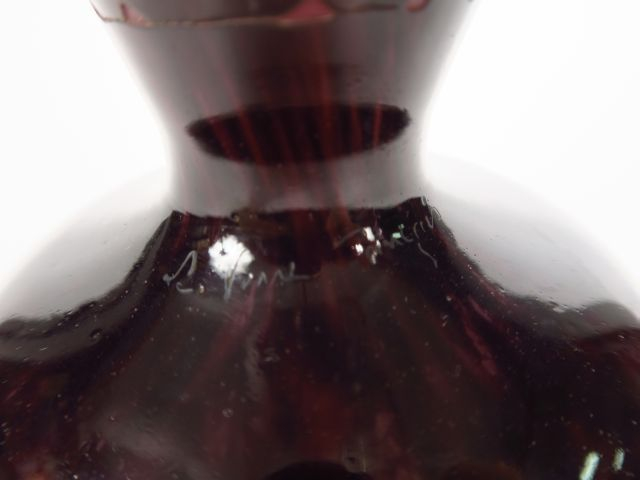 LE VERRE FRANCAIS SCHNEIDER. Vase 'dalhias' H. 35 cm