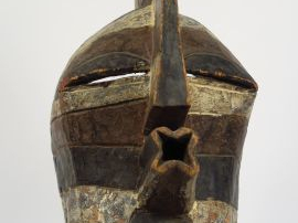 Masque Songye à coiffure en lame, République Démocratique du Congo Boi