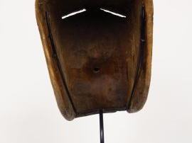 Masque Songye, République Démocratique du Congo Bois mi-dur, kaolin H.