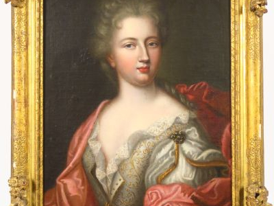 Ecole FRANCAISE vers 1680 "Portrait présumé de madame de Fontange"  To