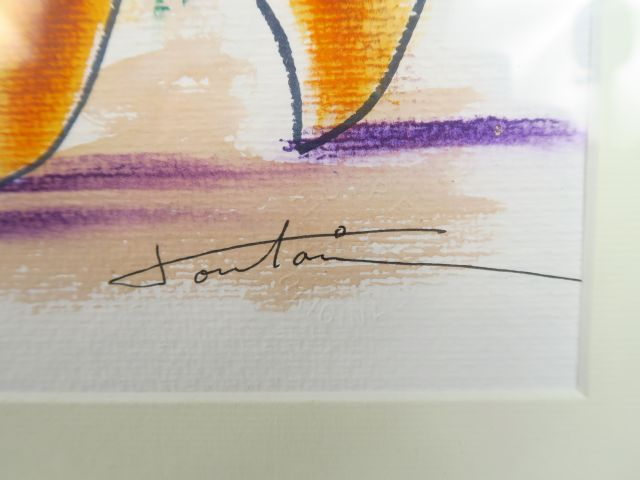 TOUTAIN. 'Tous les chemins mènent à Rome'.  Aquarelle, signée en bas à