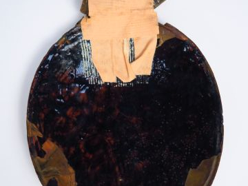 Email fin XVIIème début XVIIIe à décor de scène religieuse. (petits sa