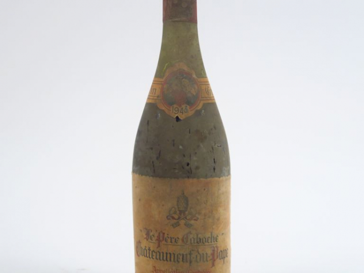 1 BOUTEILLE CHATEAUNEUF DU PAPE 'LE PÈRE CABOCHE' T. BOISSON - 1943 - 