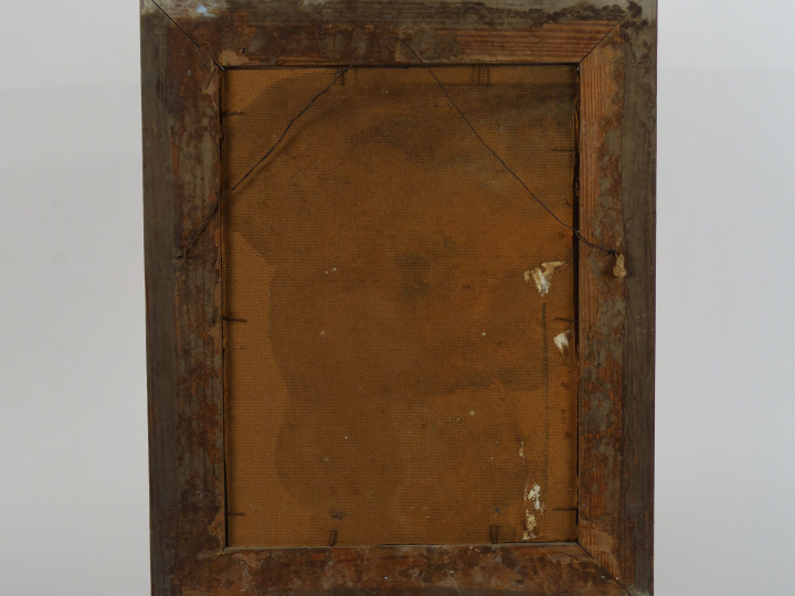 SEIF WANLY "Chanteur" Huile sur carton.  Signée en bas à droite. 38 x 