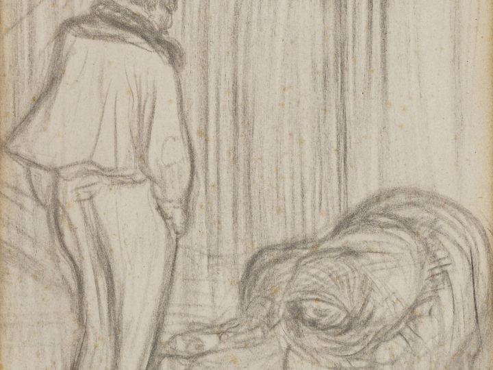ANONYME fin XIXe siècle "Les chiffoniers" Dessin au crayon noir et est