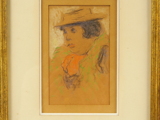 Vente aux enchères MARQUET Albert ( 1875-1947) . "Pierreuse", circa 1905 Pastel et crayon