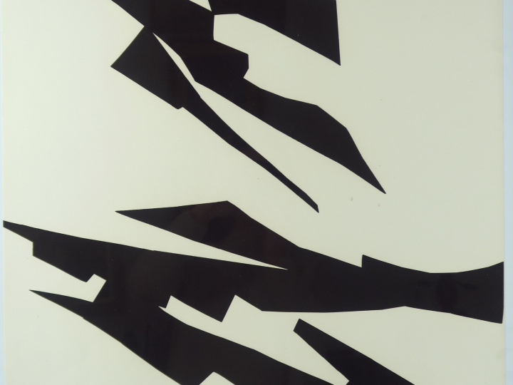 A. PENALBA "Composition" Lithographie.  Porte le monogramme de l'artis