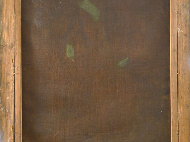 Ecole italienne XVIIème "Loth et ses filles" Huile sur toile. (restaur