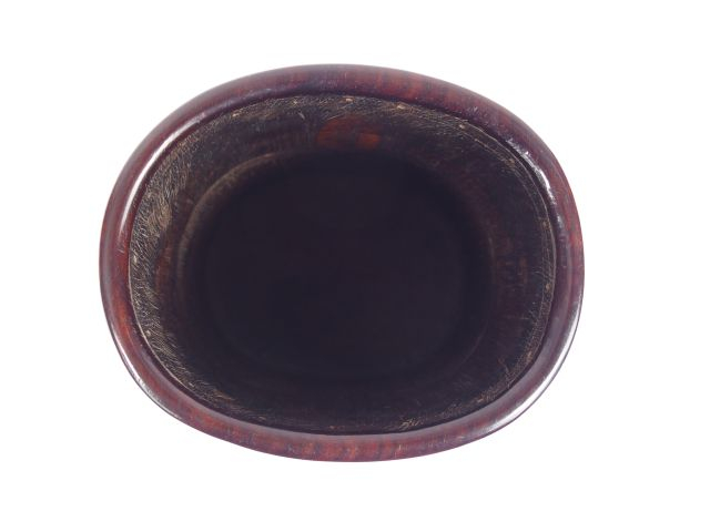 Porte pinceaux en bambou à décor d'une assemblée de lettrés auprès d'u