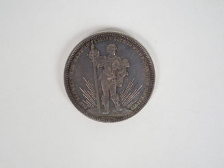 Vente aux enchères SUISSE. Bâle: 5 Francs Tir 1879. Superbe. Expert: Thierry Parsy