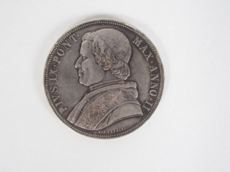 Vente aux enchères VATICAN. Pie IX (1846-1878) Scudo 1847. B.3309 TTB à superbe. Expert: 