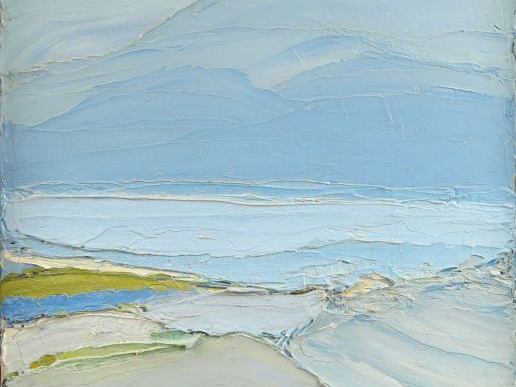 Roger MUHL "Marée basse". Huile sur toile, signée en bas à droite. 30 