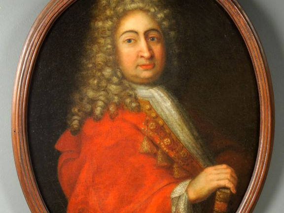 Ecole française XVIIème « Portrait d’homme au livre ». Huile sur toile