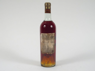 Vente aux enchères 1 BOUTEILLE CHÂTEAU RAYNE VIGNEAU 1er CC SAUTERNES - 1921 - LB/EF