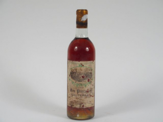 Vente aux enchères 1 BOUTEILLE CRU PEYRAGUEY SAUTERNES - 1959 - BG/EA