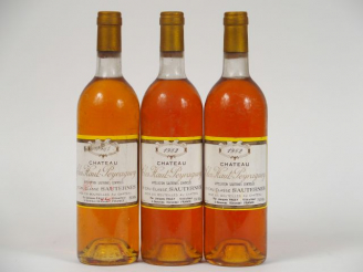 Vente aux enchères 3 BOUTEILLES CHÂTEAU LAFAURIE PEYRAGUEY 1er CC SAUTERNES : 1 de 1984/2