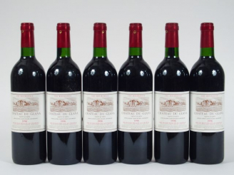 Vente aux enchères 6 BOUTEILLES CHÂTEAU DU GLANA CB ST JULIEN - 1996 - CBO