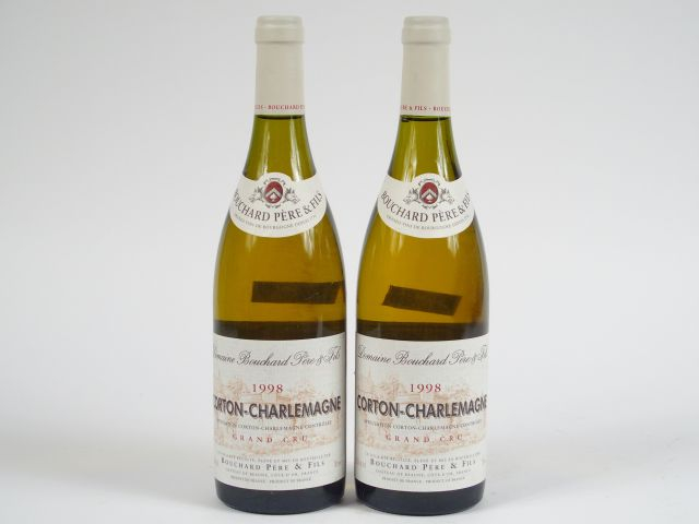 2 BOUTEILLES CORTON CHARLEMAGNE GC BOUCHARD PERE   FILS - 1998
