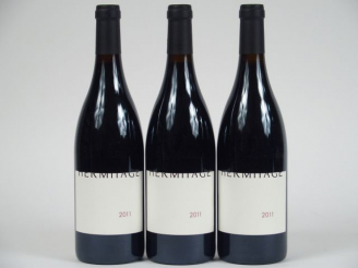 Vente aux enchères 3 BOUTEILLES HERMITAGE L. COMBIER - 2011