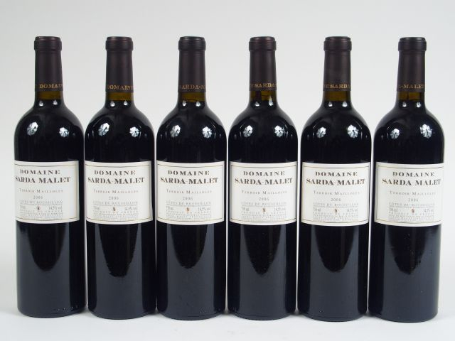 6 BOUTEILLES DOMAINE SARDA-MALLET COTES DU ROUSSILON - 2006