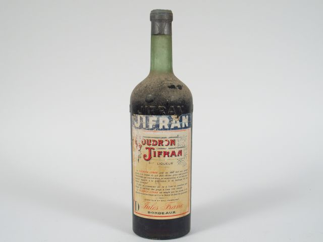 1 TRES VIEILLE BOUTEILLE GOUDRON JIFFRAN