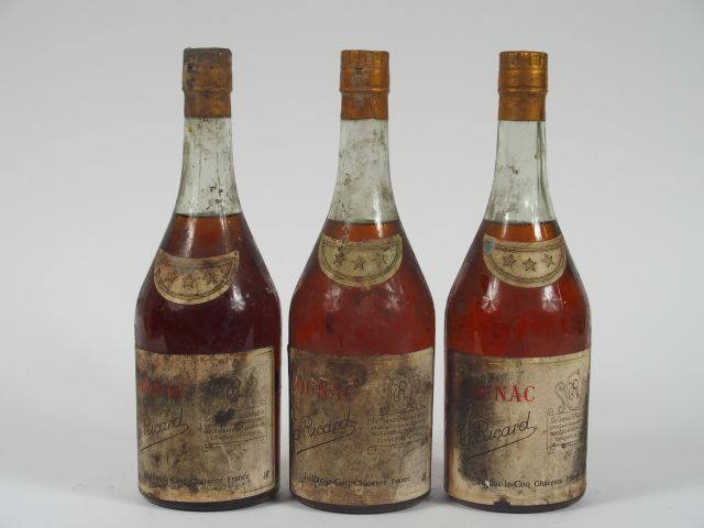 3 BOUTEILLES COGNAC T. RICARD - BS