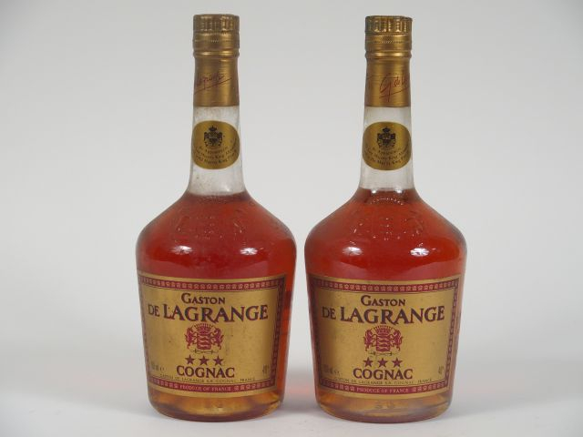 2 BOUTEILLES COGNAC GASTON DE LAGRANGE