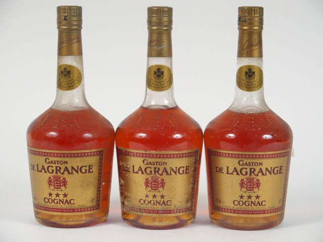 3 BOUTEILLES COGNAC GASTON DE LAGRANGE