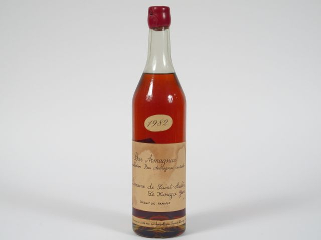 1 BOUTEILLE BAS ARMAGNAC DOMAINE DE SAINT AUBIN 50% - 1982 - MISE : 01