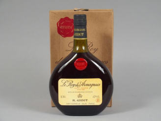 Vente aux enchères 1 BOUTEILLE BAS ARMAGNAC 'LE ROY DES ARMAGNACS' R. GIMET RESERVE