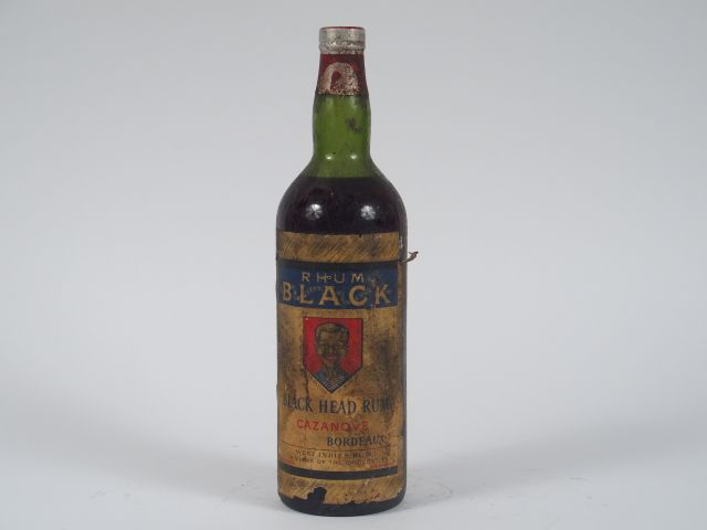 1 BOUTEILLE (1 L) RHUM BLACK HEAD CAZANOVE - EA