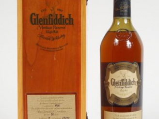 Vente aux enchères 1 BOUTEILLE GLENFIDDICH OB 70cl 49,6% - Millésime : 16.10.1968 - Mise 