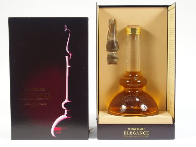 1 BOUTEILLE GLENMORANGIE OB 	Elegance Decanter	 70cl 	43% - 			21ans