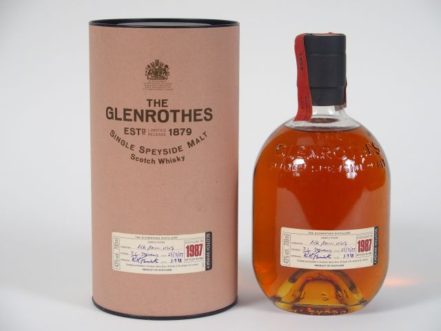 1 BOUTEILLE GLENROTHES OB		 70cl 	43% - Millésime : 	23.05.1987 - Mise