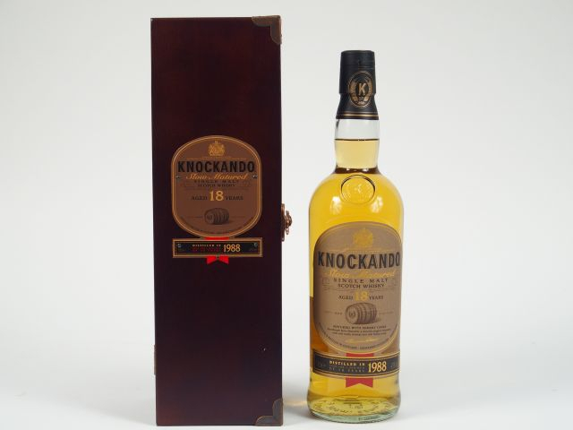 1 BOUTEILLE KNOCKANDO OB	 Slow Matured 	70	cl 43	% - Millésime : 1988 