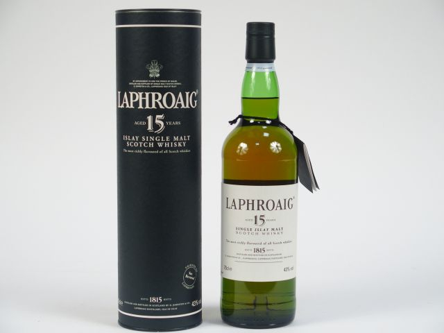 1 BOUTEILLE LAPHROAIG OB		 70	cl 43	% 		- 15 ans - 		Single Islay Malt