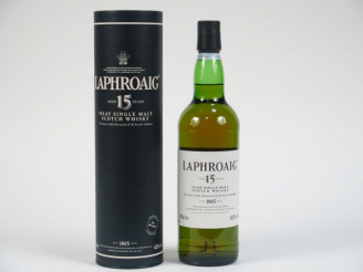 Vente aux enchères 1 BOUTEILLE LAPHROAIG OB		 70	cl 43	% 		- 15 ans 		- Single Islay Malt