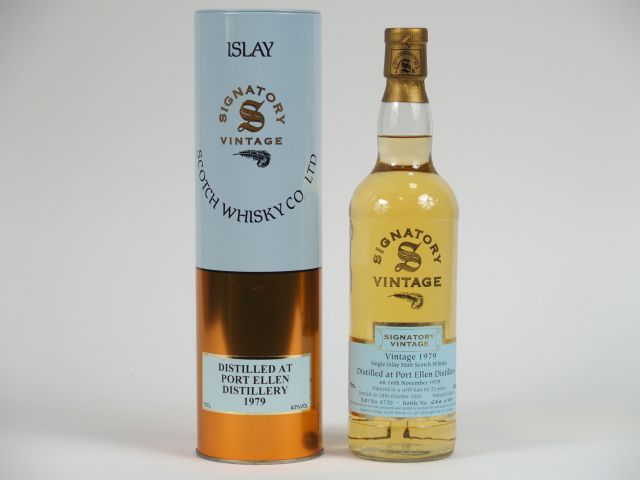 1 BOUTEILLE PORT ELLEN Signatory Vintage		 70	cl 43% - Millésime : 	16