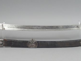 Sabre monté fer pour troupes à pied (révolutionnaire), calotte à longu