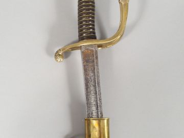 Sabre modèle 1821 d’officier de la garde nationale. Monture en bronze 