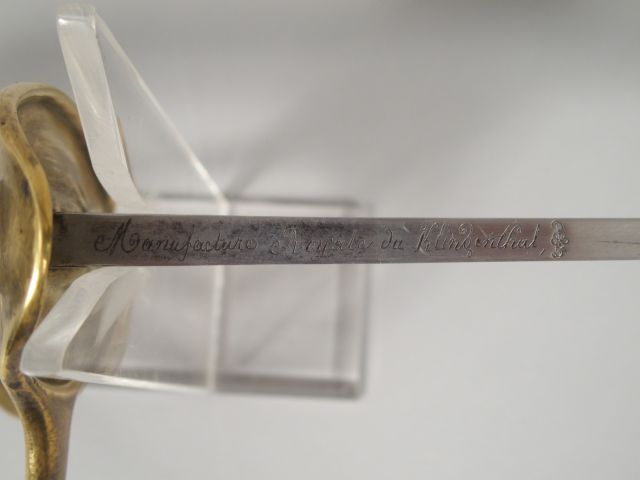 Sabre de cavalerie 1822, modèle allégé, monture en bronze coulé, sans 