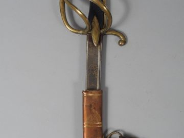 Beau sabre d’officier des chasseurs attribué au lieutenant Adet des ch