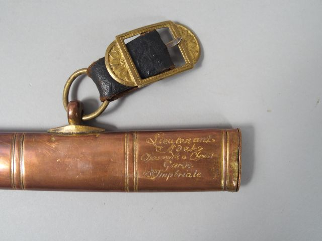 Beau sabre d’officier des chasseurs attribué au lieutenant Adet des ch